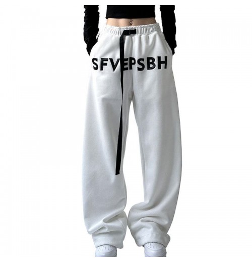 Custom logo jogger pants for women ladies y2k baggy cotton sweatpants Custom logo jogger pants for women ladies y2k baggy cotton sweatpants